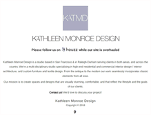 Tablet Screenshot of kathleenmonroedesign.com